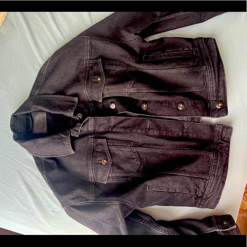Massimo Dutti black denim jacket M